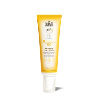 Ouate „Ma crème 1,2,3 soleil” Apsauginis kremas nuo saulės SPF 50+, nuo 3 metų, ., 125 ml