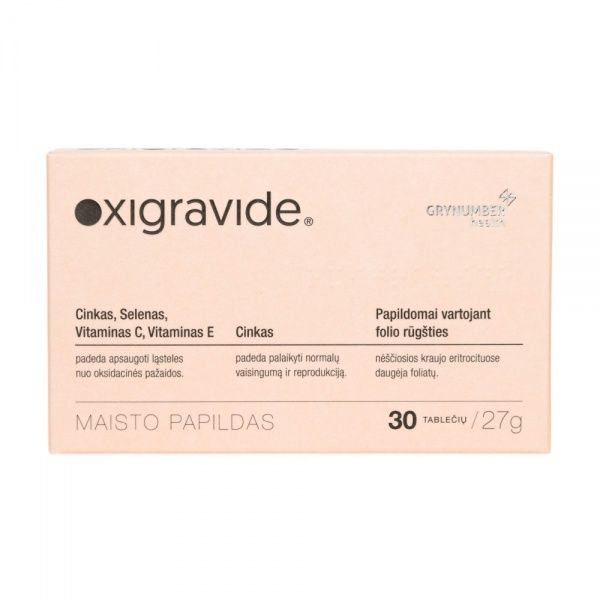 OXIGRAVIDE maisto papildas moterims, 30 tab.