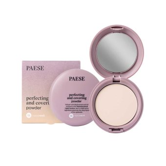 PAESE kompaktinė pudra PERFECTING AND COVERING, NANOREVIT, spalva 01N, 9 g