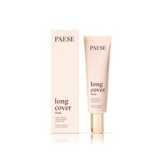 PAESE, Makiažo pagrindas "Long cover fluid (tube)", 30 ml