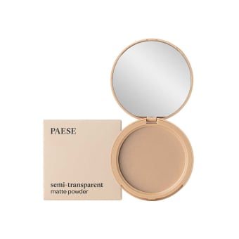 PAESE skaidri kompaktinė pudra MATTE POWDER SEMITRANSPARENT, spalva 5A, 9 g