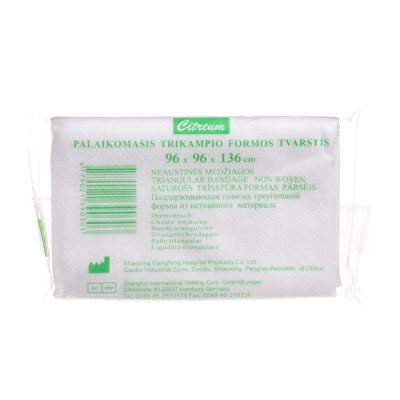 Palaikomasis tvarstis, trikampio formos, 96 x, 96 x 136 cm