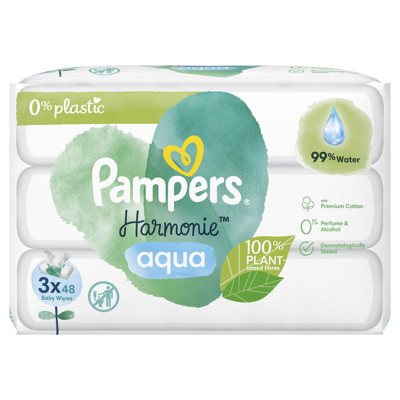 PAMPERS HARMONIE, servetėlės, 3 x 48 vnt