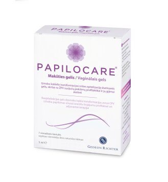 PAPILOCARE makšties gelis N7, 5 ml