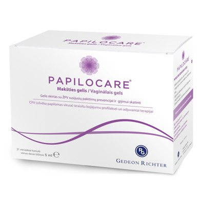 PAPILOCAREM kanulės, 21 vnt., 5 ml