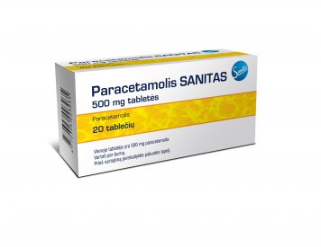 PARACETAMOLIS Sanitas 500 mg tabletės N20