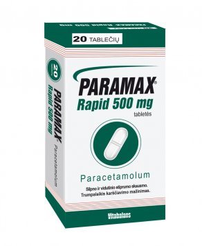 PARAMAX Rapid 500 mg tabletės N20