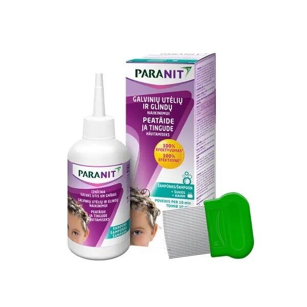 PARANIT šampūnas galvinių utėlių ir glindų naikinimui, 200 ml