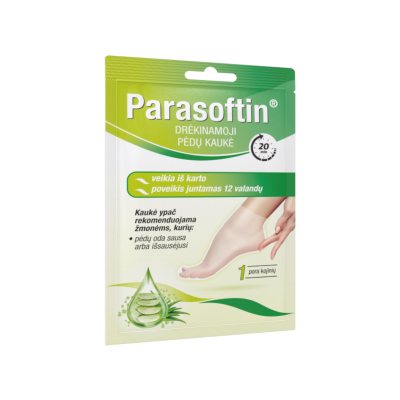 PARASOFTIN drėkinamoji pėdų kaukė, 1 pora