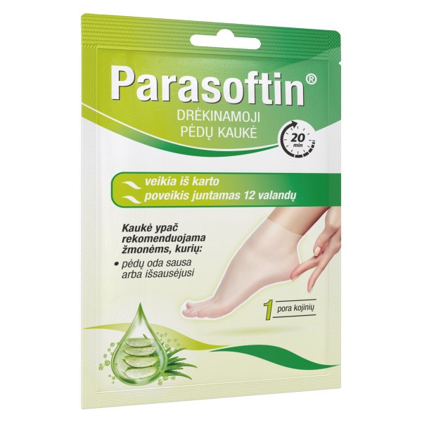 PARASOFTIN pėdų kaukė-kojinės, 1 pora, 20 ml