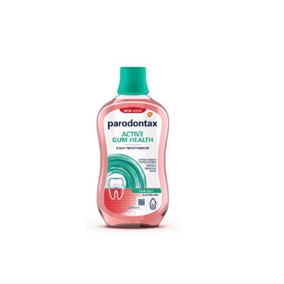 PARODONTAX ACTIVE GUM HEALTH, burnos skalavimo skystis kasdieniniam naudojimui, 500 ml