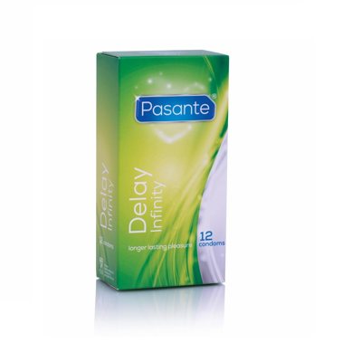 PASANTE INFINITY DELAY, prezervatyvai, 12 vnt