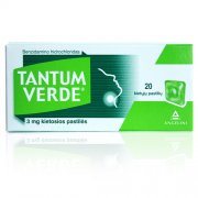 Pastilės nuo skausmo TANTUM VERDE 3 mg, 20 vnt