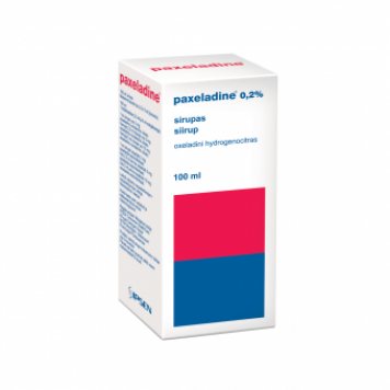 PAXELADINE 10 mg/ sirupas 100 ml, 5 ml