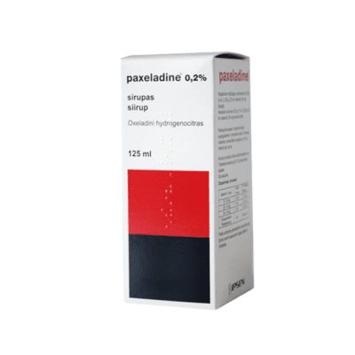 Paxeladine 2 mg/ml sirupas + matavimo šaukštas, 125 ml