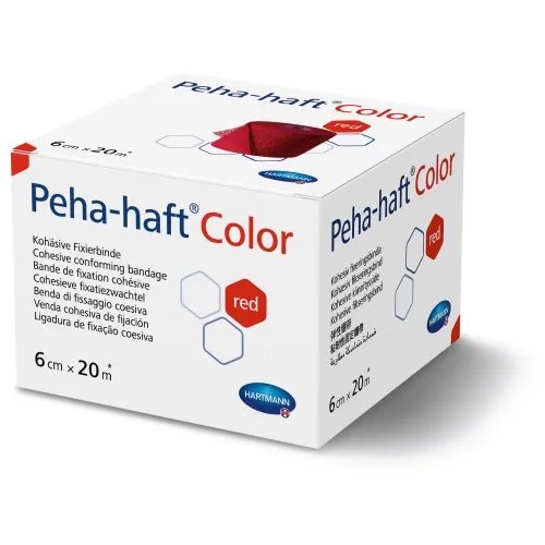 PEHA-HAFT COLOR tvarstis, x 20m, raudonas, 1 vnt., 6 cm