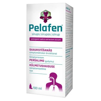 Pelafen 8 Mg/, Sirupas, N1, 10 g