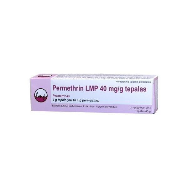 PERMETHRIN LMP 4% tepalas, 40 g