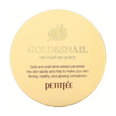 PETITFEE Gold & Snail hidrogelinės paakių pagalvėlės, N60