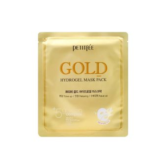 PETITFEE hidrogelinė veido kaukė su aukso dulkėmis GOLD, 1 vnt