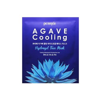 PETITFEE vėsinanti hidrogelinė veido kaukė su agavomis AGAVE COOLING, 1 vnt