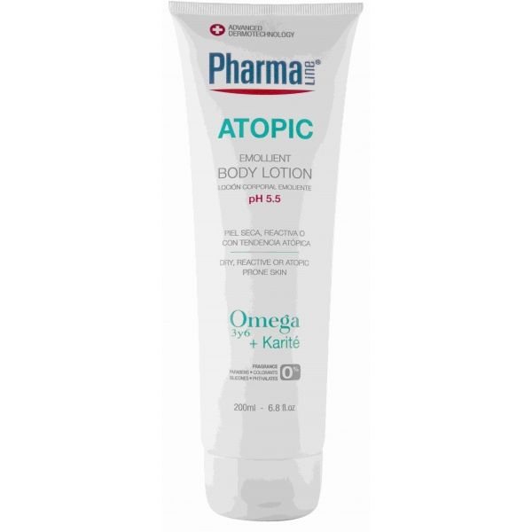 PHARMA LINE kūno emolientas-losjonas ATOPIC, 200 ml