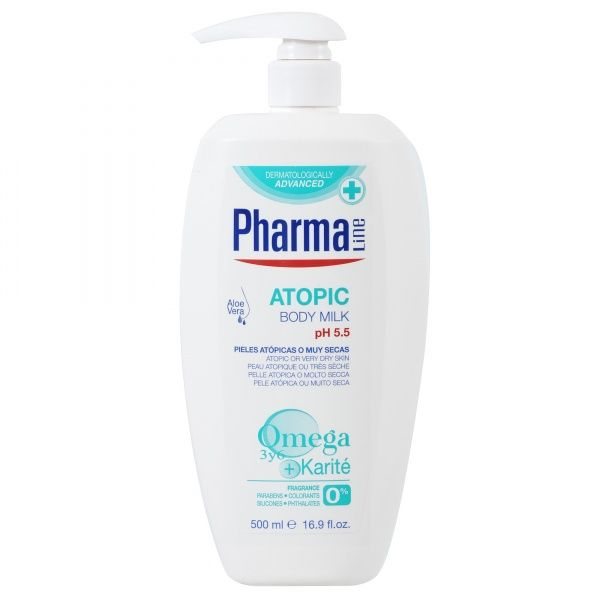 PHARMA LINE kūno losjonas ypač sausai ir atopinei odai, 500 ml