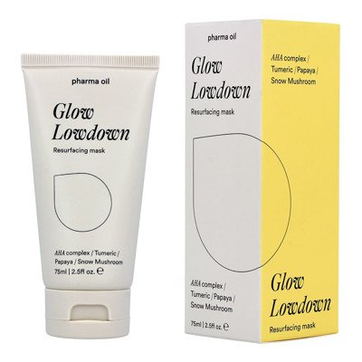PHARMA OIL AHA rūgščių veido kaukė Glow lowdown, 75 ml
