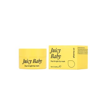 PHARMA OIL kaukė lūpoms JUICY BABY, bekvapė, 15 g