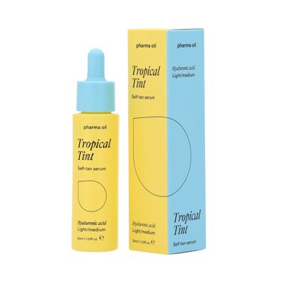 PHARMA OIL savaiminio įdegio serumas Tropical tint light-medium, 30 ml