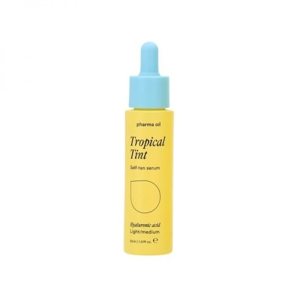 PHARMA OIL savaiminio įdegio veido serumas TROPICAL TRINT LIGHT-MEDIUM, 30 ml
