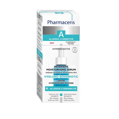PHARMACERIS A HYALURO SENSIBIOTIC intensyviai drėkinantis serumas, 30 ml