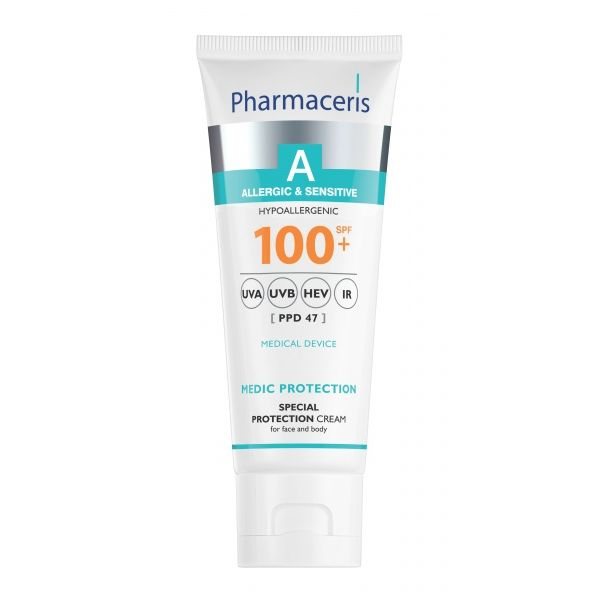 PHARMACERIS apsauginis veido ir kūno kremas A MEDIC PROTECTION, SPF100, 75 ml