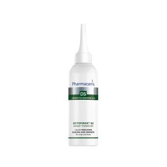 PHARMACERIS DS, OCTOPIROX tonikas riebiai, pleiskanojančiai skalpo ir kūno odai, 100 ml