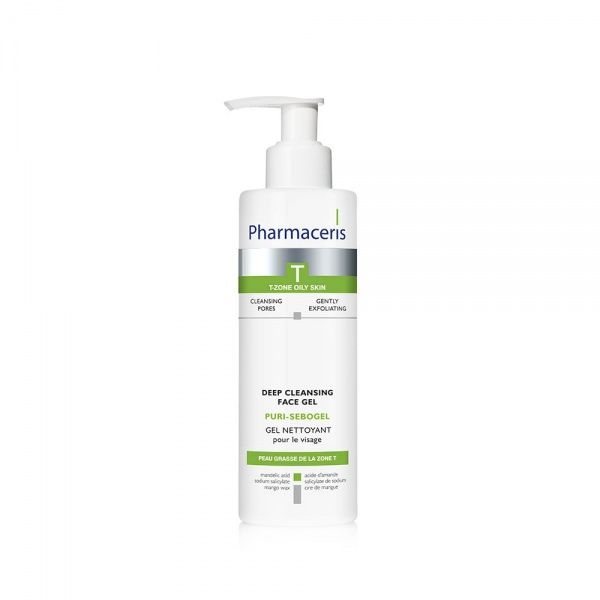PHARMACERIS gelinis veido prausiklis T PURI-SEBOGEL, 190 ml