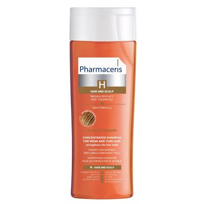 PHARMACERIS H KERATINEUM, stiprinamasis šampūnas, 250 ml