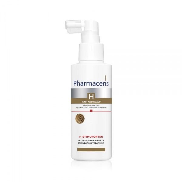 PHARMACERIS H, STIMUFORTEN priemonė plaukams, linkusiems slinkti, 125 ml