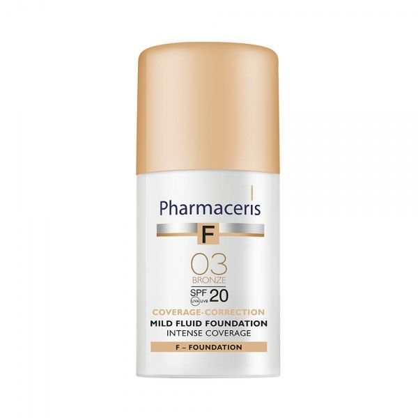 PHARMACERIS maskuojanti pudra F BRONZE, Nr. 03, SPF20, 30 ml