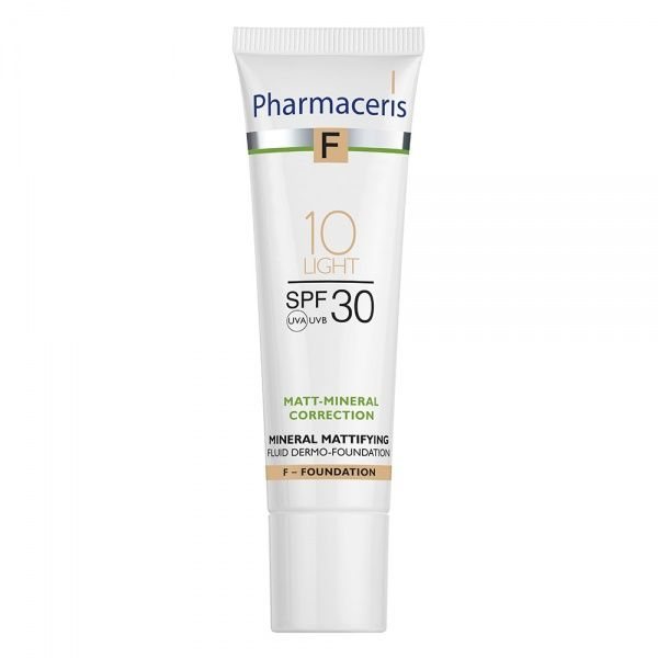 PHARMACERIS mineralinė matinė pudra F, Nr. 1, SPF30, 30 ml