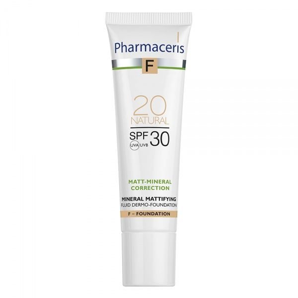 PHARMACERIS mineralinė matinė pudra F, Nr. 2, SPF30, 30 ml