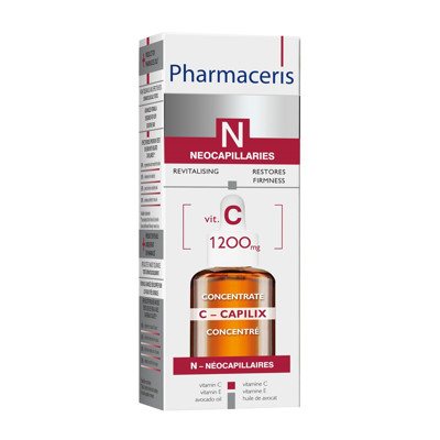 PHARMACERIS N C CAPILIX, stiprinamasis serumas su vit. C, 30 ml