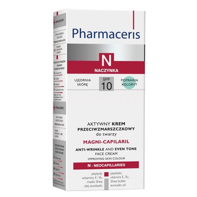 PHARMACERIS N MAGNI CAPILARIL, kremas nuo raukšlių, SPF 10, 50 ml