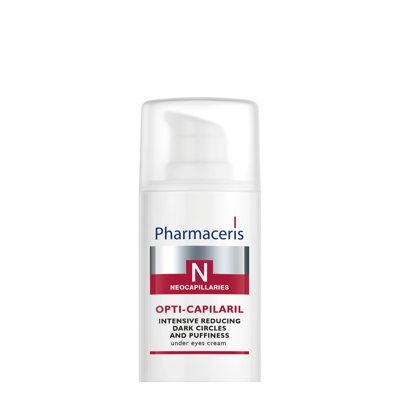 PHARMACERIS N, OPTI-CAPILARIL ratilus ir maišelius po akimis mažinantis kremas, 15 ml