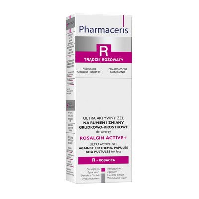 PHARMACERIS R ROSALGIN ACTIVE+, raudonį mažinantis kremas, 30 ml