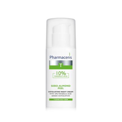 PHARMACERIS T naktinis kremas pilingas SEBO-ALMOND, 50 ml