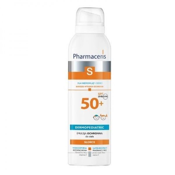 PHARMACERIS veido ir kūno emulsija kūdikiams ir vaikams S, SPF50+, 150 ml