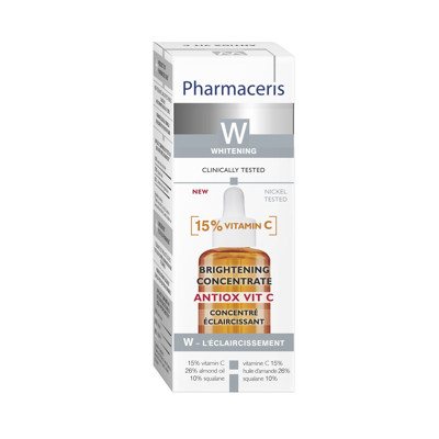 PHARMACERIS W ANTIOX VIT. C, skaistinantis koncentratas su 15% Vit. C, 30 ml