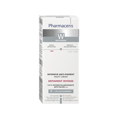 PHARMACERIS W DEPIGMENT INTENSE, naktinis kremas nuo pigmentacijos, 50 ml