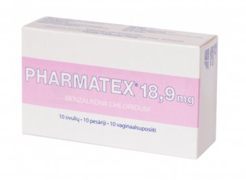 PHARMATEX 18,9 mg makšties ovulės N10