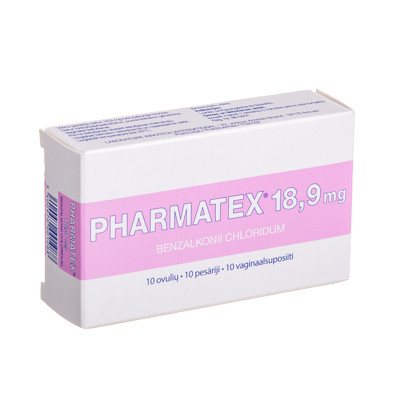 PHARMATEX, 18,9 mg, ovulės, N10